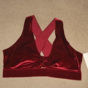 Fabletics Red Velvet Sports Bra